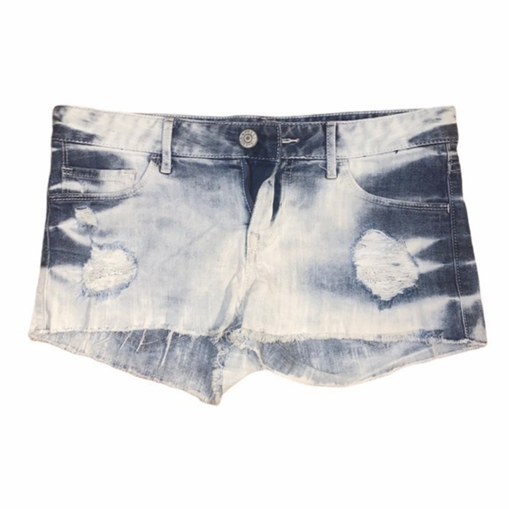 Express Jean Shorts size 4 raw hems bleached short